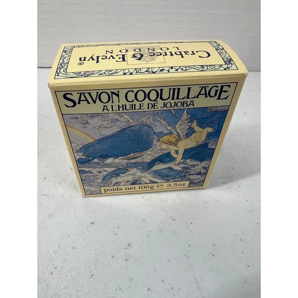 Crabtree & Evelyn London Sea Shell Soap Jojoba Oil 1978 Vintage 3.5oz Bar
